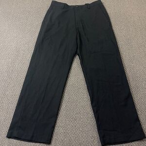 Kenneth Cole Reaction Dress Pants Mens Size 32x30 Gray Striped Grey Black